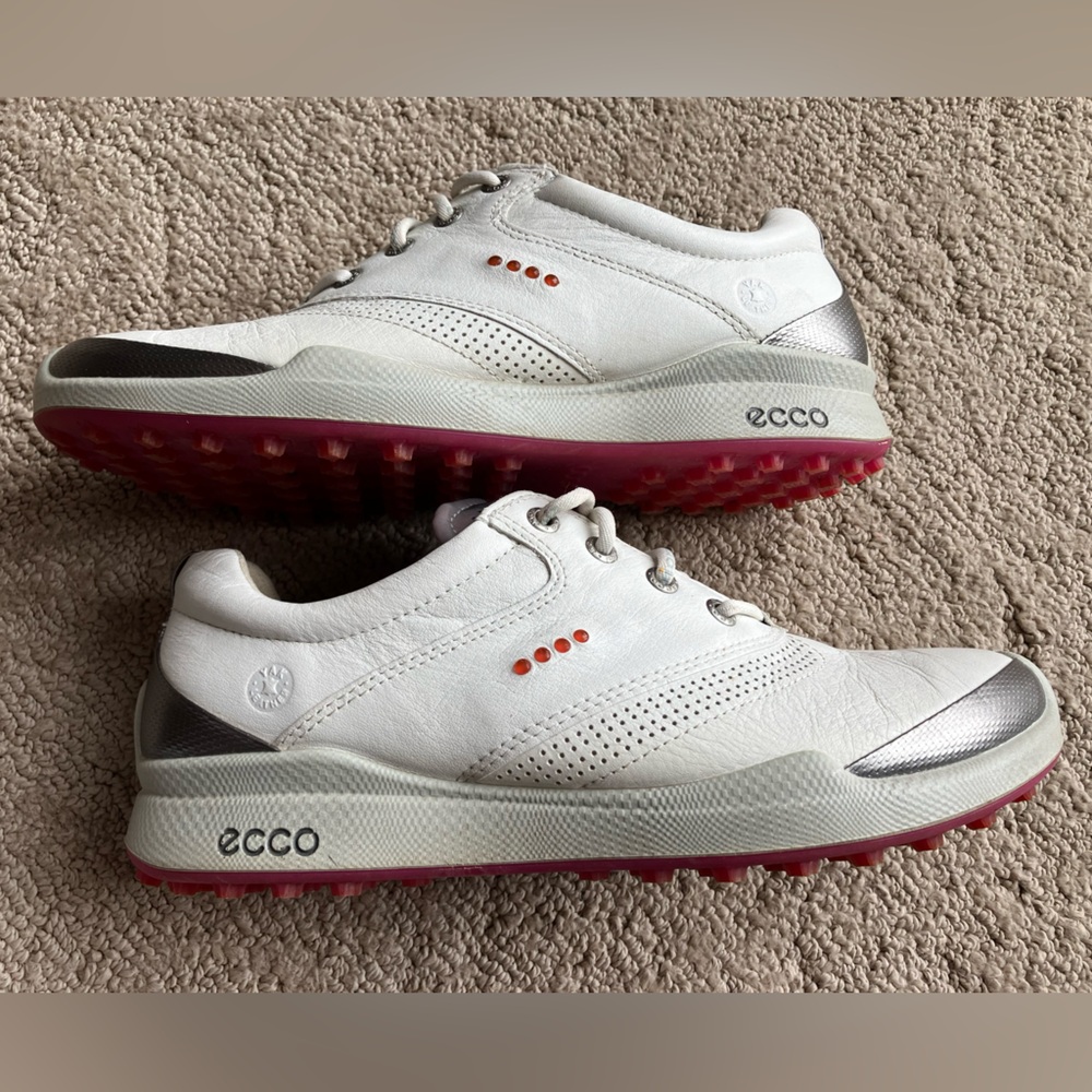 Ecco Biom Hybrid Waterproof Leather Women’s Golf Shoes size 39 / 8.5 White